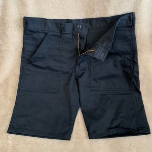 Stan Ray flap pocket shorts (black), size 33 waist